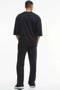 Oversized Extended Neck Gloss Iconic Print T-shirt | UK^boohooMAN Clearance