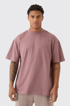 Oversized Extended Neck Heavy T-shirt | UK^boohooMAN Outlet