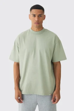 Oversized Extended Neck Heavyweight T-shirt | UK^boohooMAN New