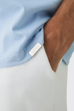 Oversized Extended Neck Heavyweight T-shirt | UK^boohooMAN