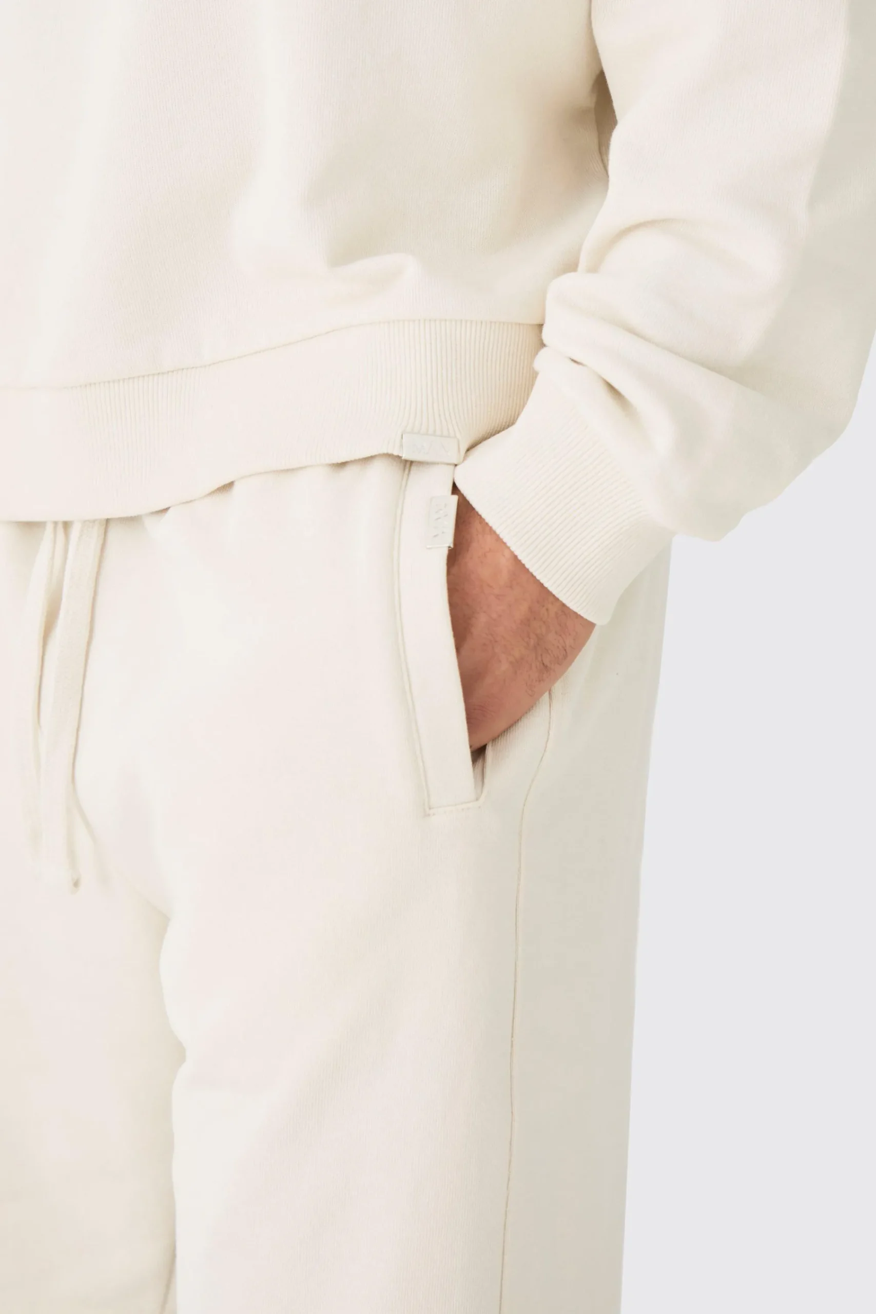 boohooMAN Oversized Extended Neck Heavy Sweatshirt Short Tracksuit | UK| Tracksuits