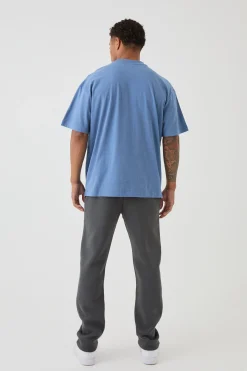 Oversized Extended Neck Heavy T-shirt | UK^boohooMAN Clearance