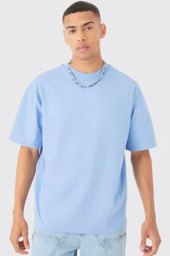 Oversized Extended Neck Heavyweight T-shirt | UK^boohooMAN Sale