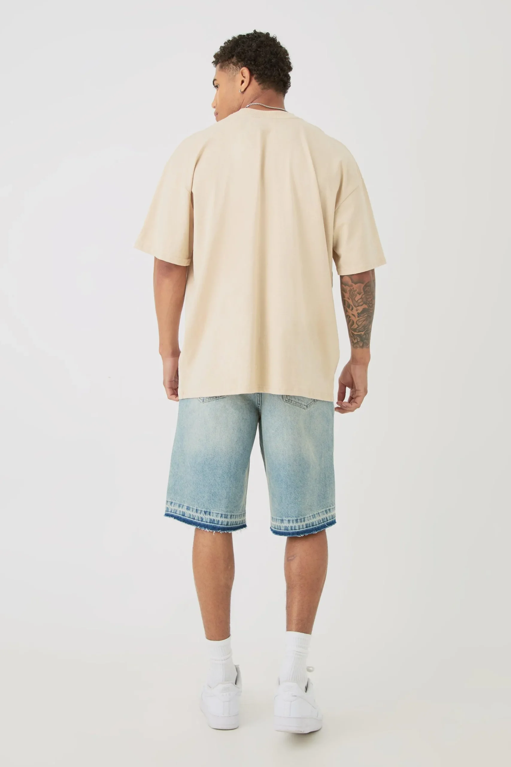 Oversized Extended Neck Heavyweight Official Bird Graphic T-shirt | UK^boohooMAN Discount