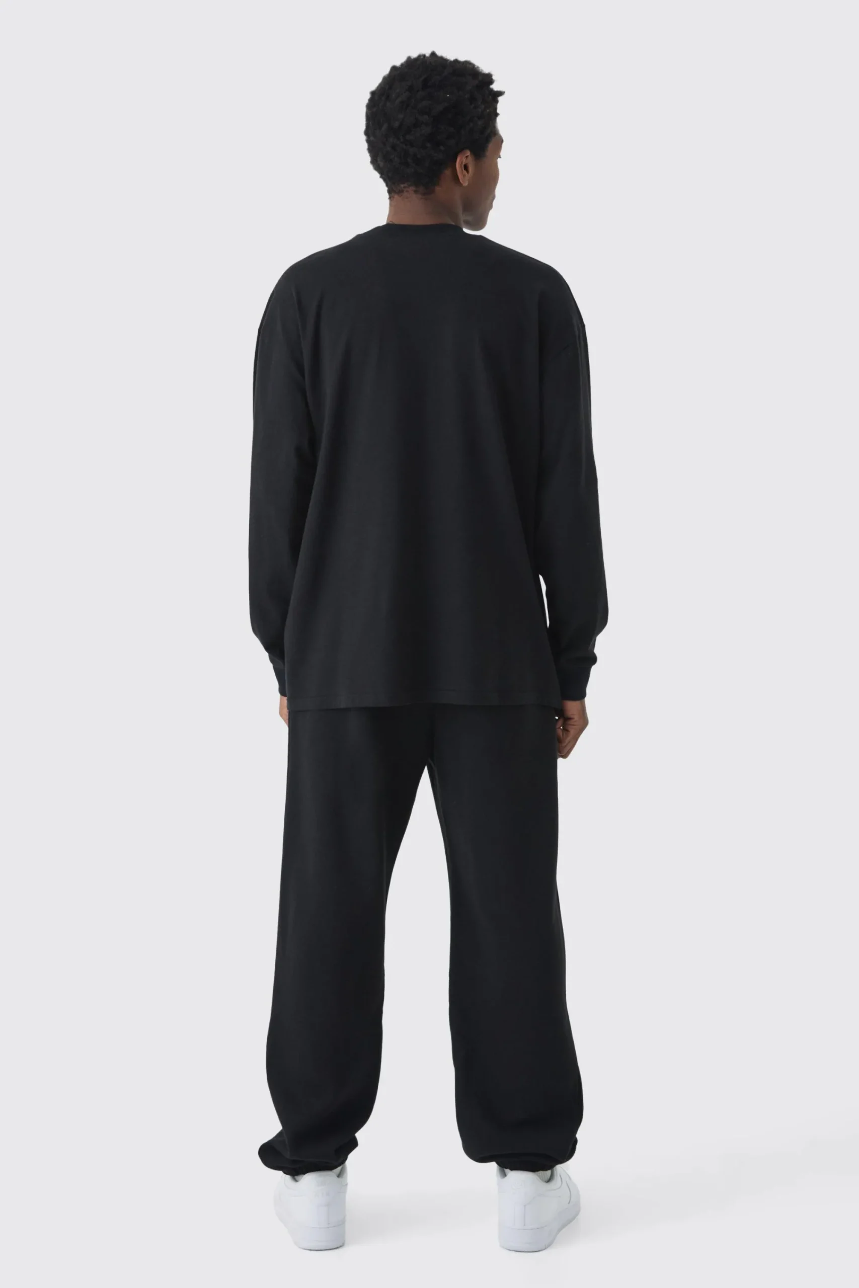 Oversized Extended Neck Heavyweight Long Sleeve T-shirt | UK^boohooMAN Discount