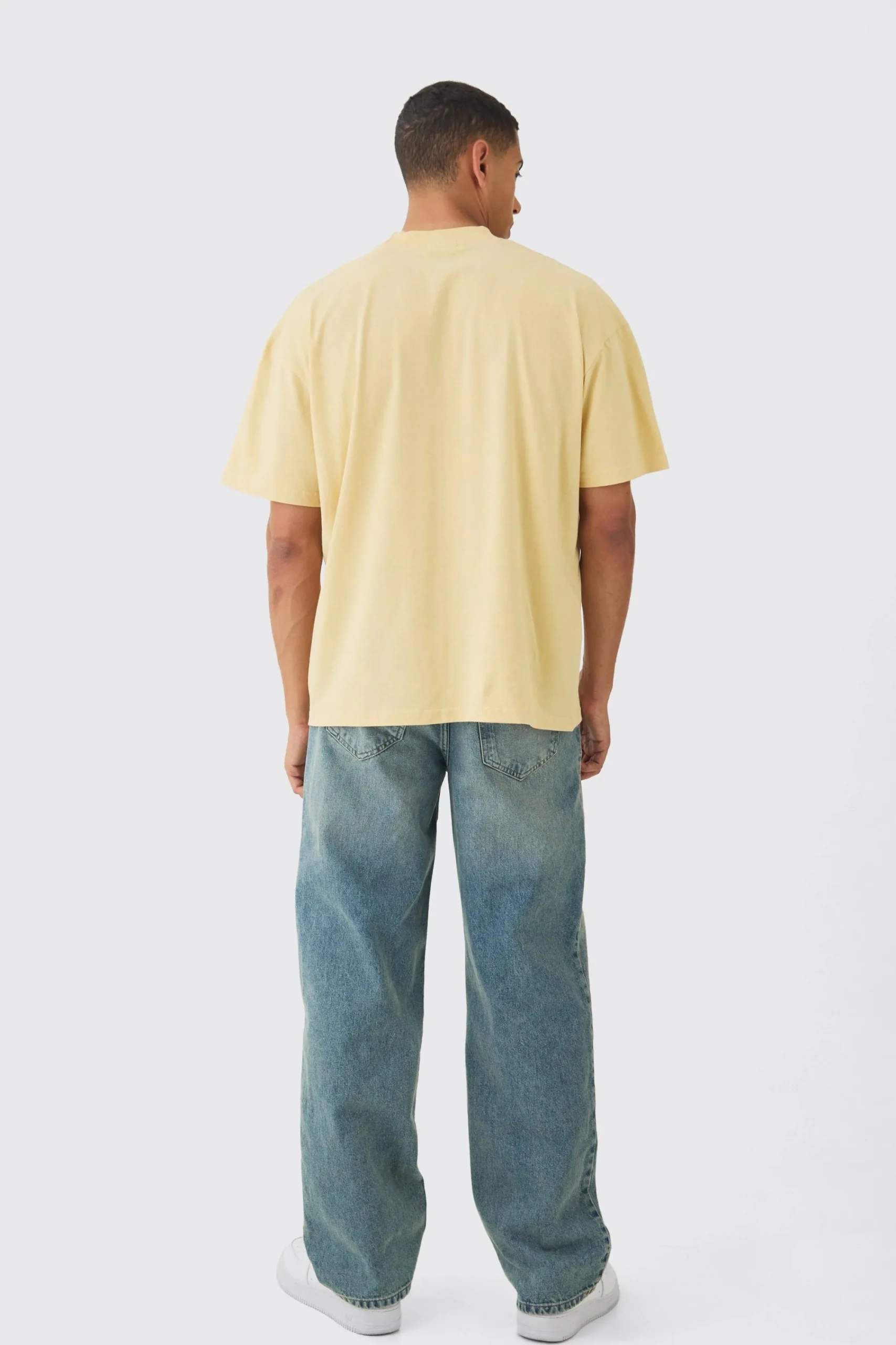 Oversized Extended Neck Heavyweight T-shirt | UK^boohooMAN Clearance