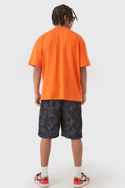 boohooMAN Oversized Extended Neck Limited Edition T-shirt & Basketball Set | UK| Tracksuits