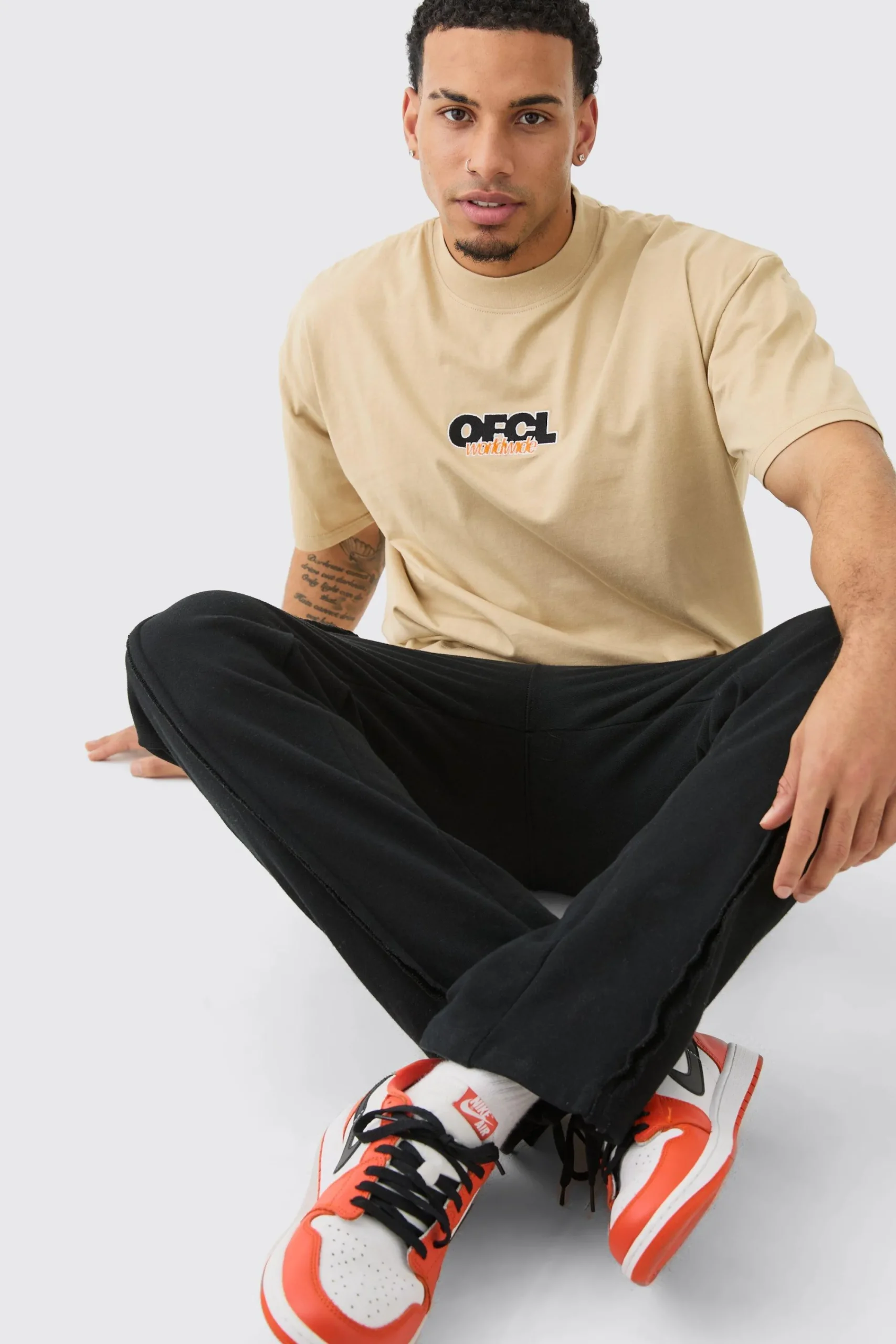 Oversized Extended Neck OFCL T-shirt | UK^boohooMAN New