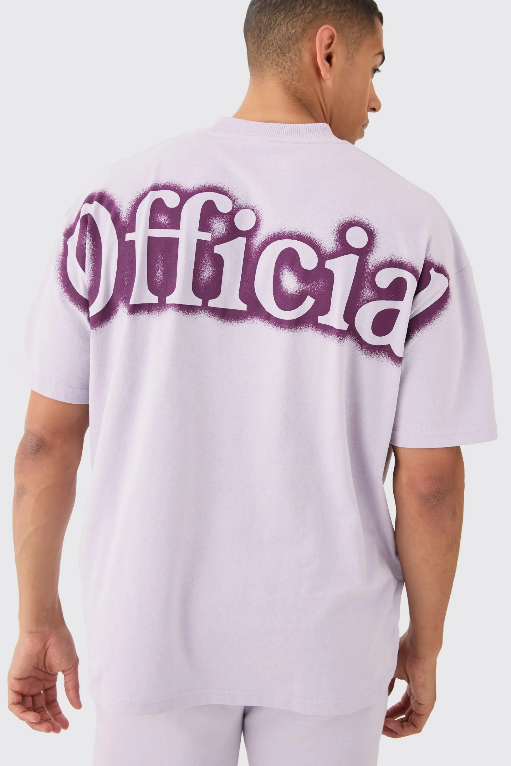 boohooMAN Oversized Extended Neck Official Spray Graffiti T-shirt And Shorts Set | UK| Sets & Co-Ords|Tracksuits