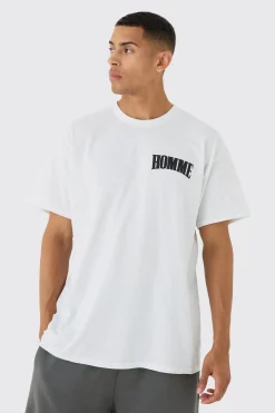 Oversized Extended Neck Over The Seam Rose T-shirt | UK^boohooMAN Discount