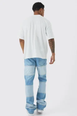 Oversized Extended Neck Over The Seams Print T-Shirt | UK^boohooMAN Discount