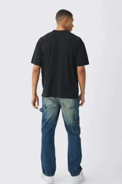 Oversized Extended Neck Official Horse Western Print T-Shirt | UK^boohooMAN Clearance