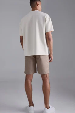 Oversized Extended Neck Scuba T-shirt | UK^boohooMAN Sale