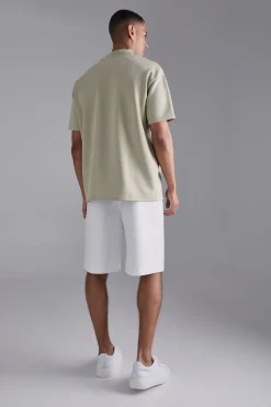 Oversized Extended Neck Scuba T-shirt | UK^boohooMAN