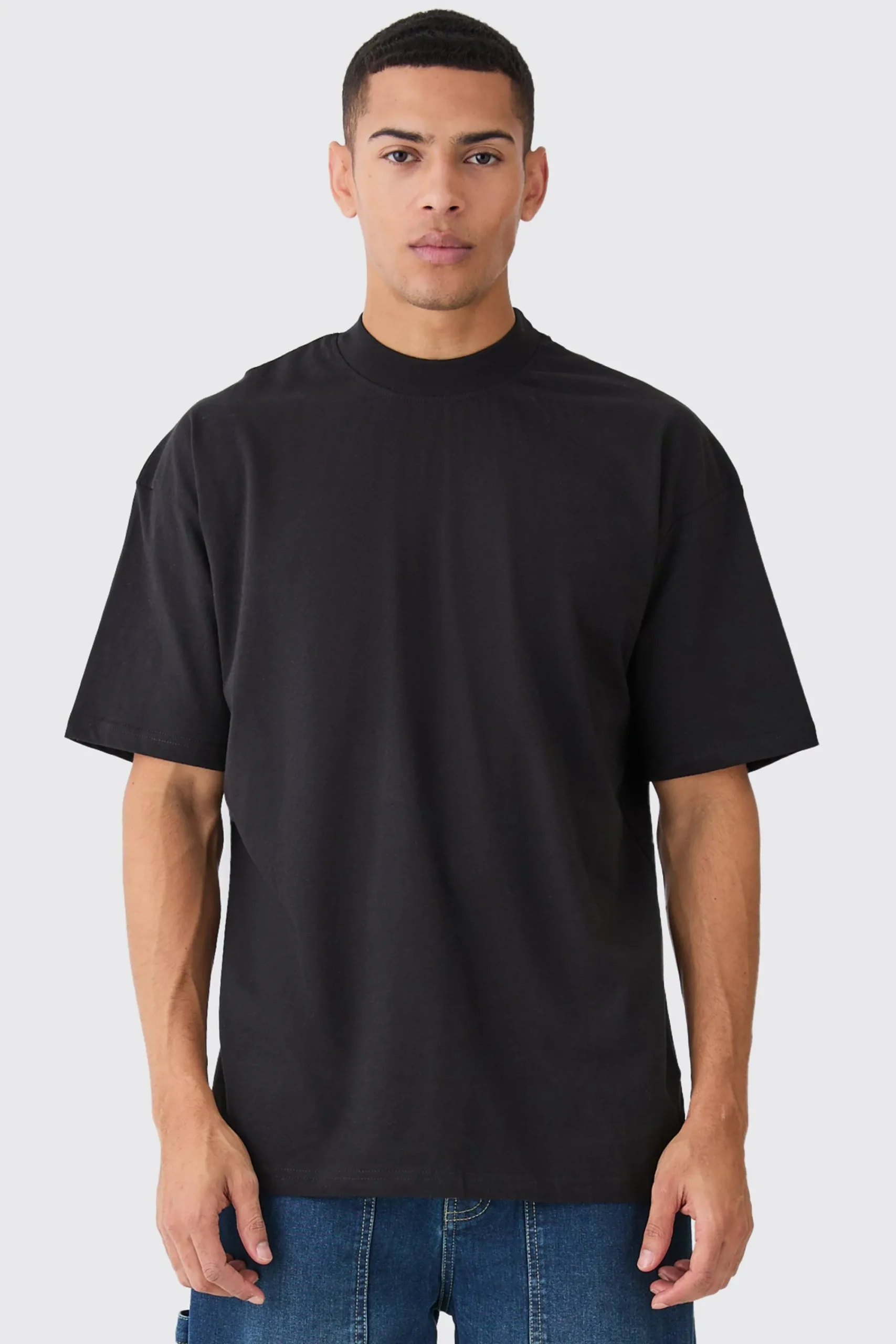 Oversized Extended Neck T-shirt | UK^boohooMAN New