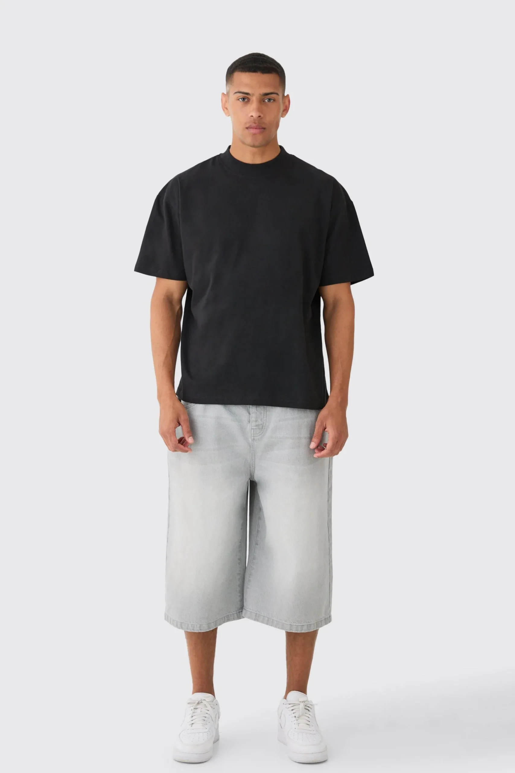 Oversized Extended Neck T-shirt | UK^boohooMAN