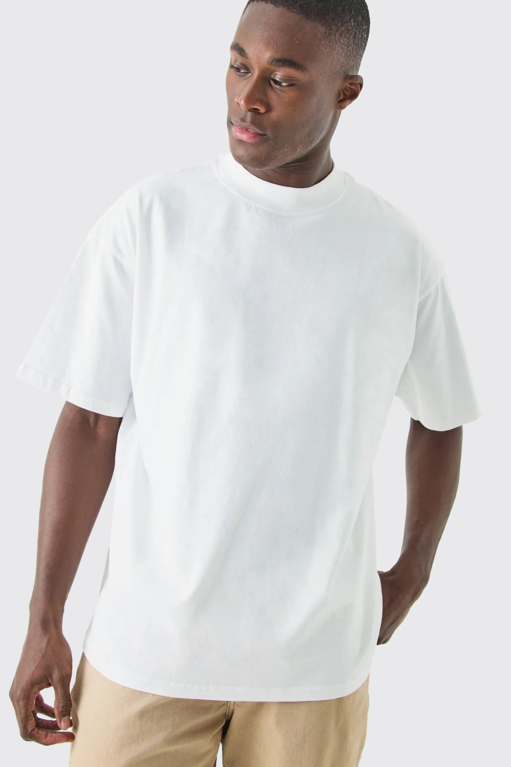 Oversized Extended Neck T-shirt | UK^boohooMAN New