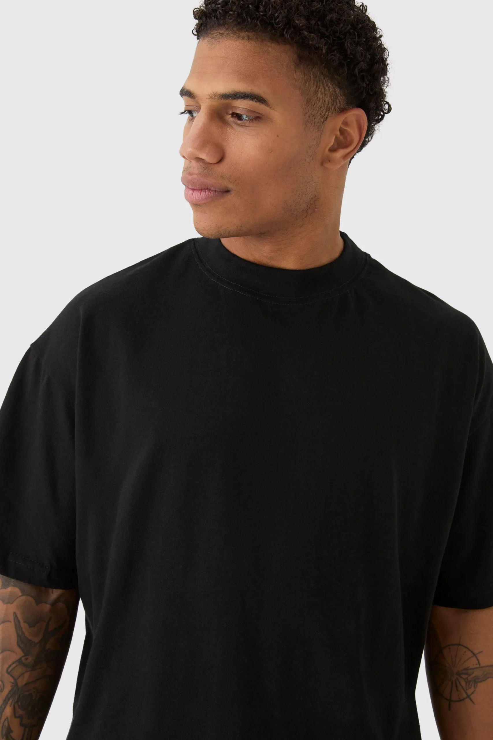 Oversized Extended Neck T-shirt | UK^boohooMAN New