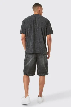 Oversized Extended Neck Towelling Homme T-shirt | UK^boohooMAN Best