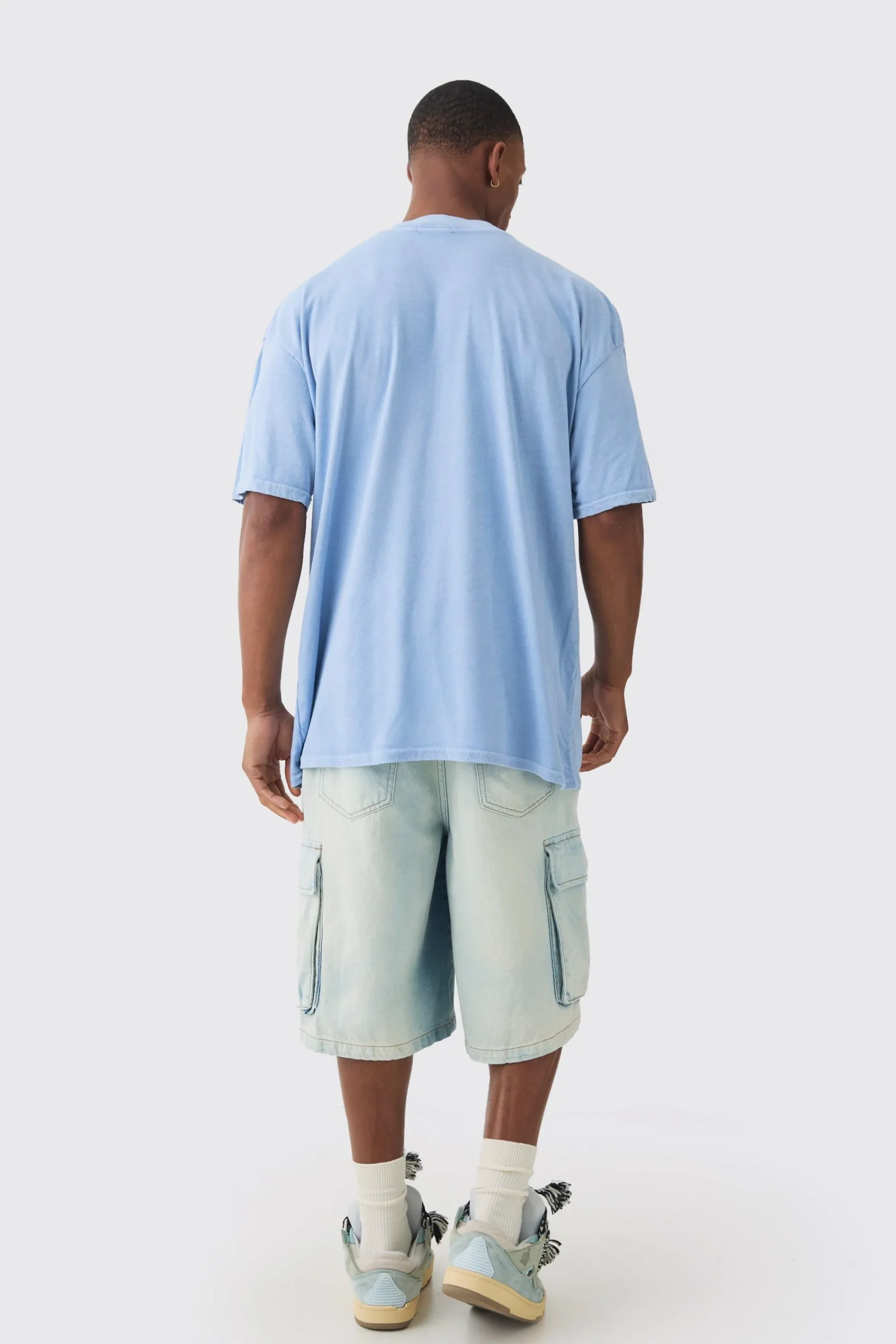 Oversized Extended Neck Tiger Graphic T-shirt | UK^boohooMAN Clearance