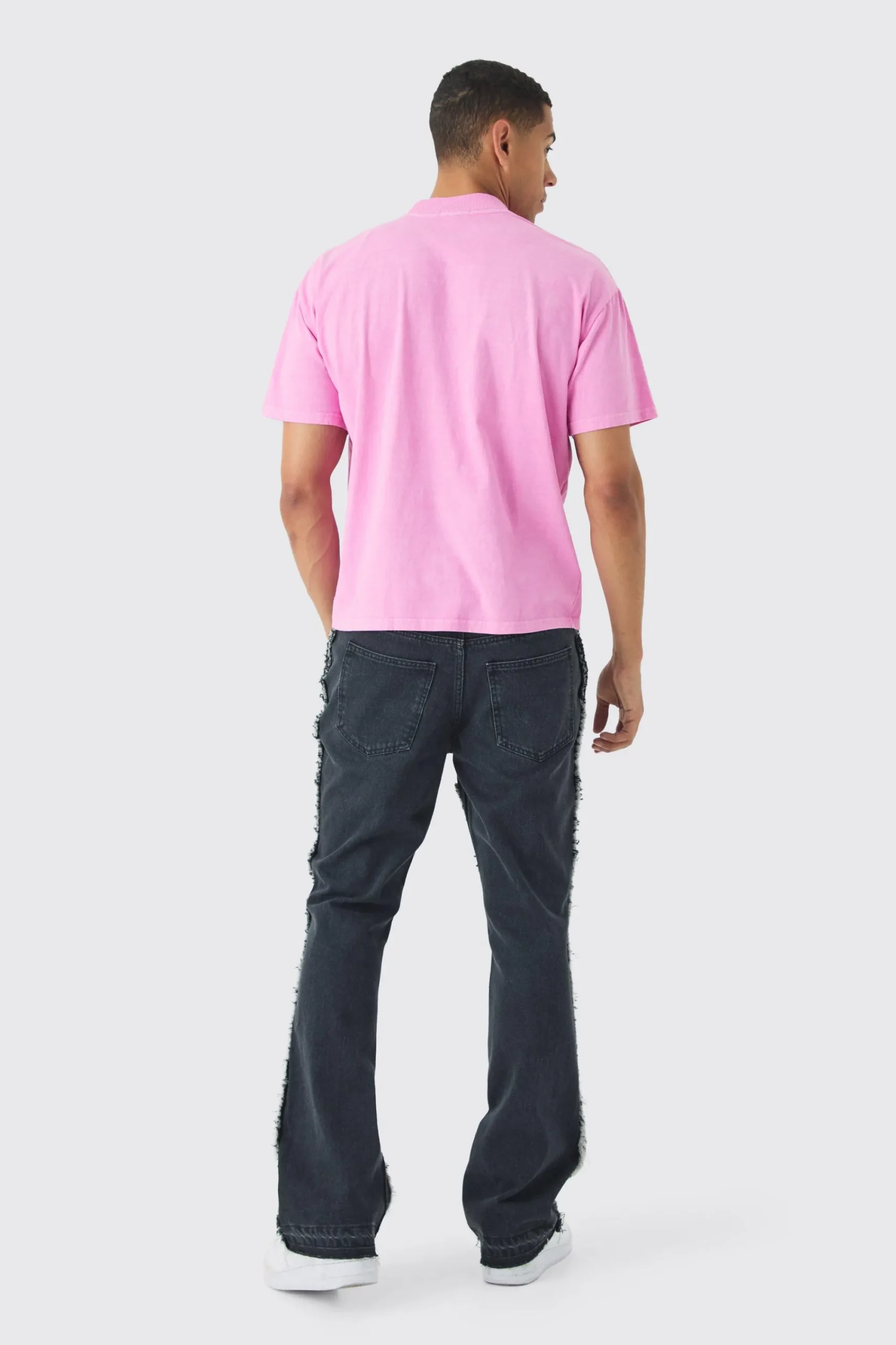 Oversized Extended Neck Washed Limited Edition T-Shirt | UK^boohooMAN Outlet