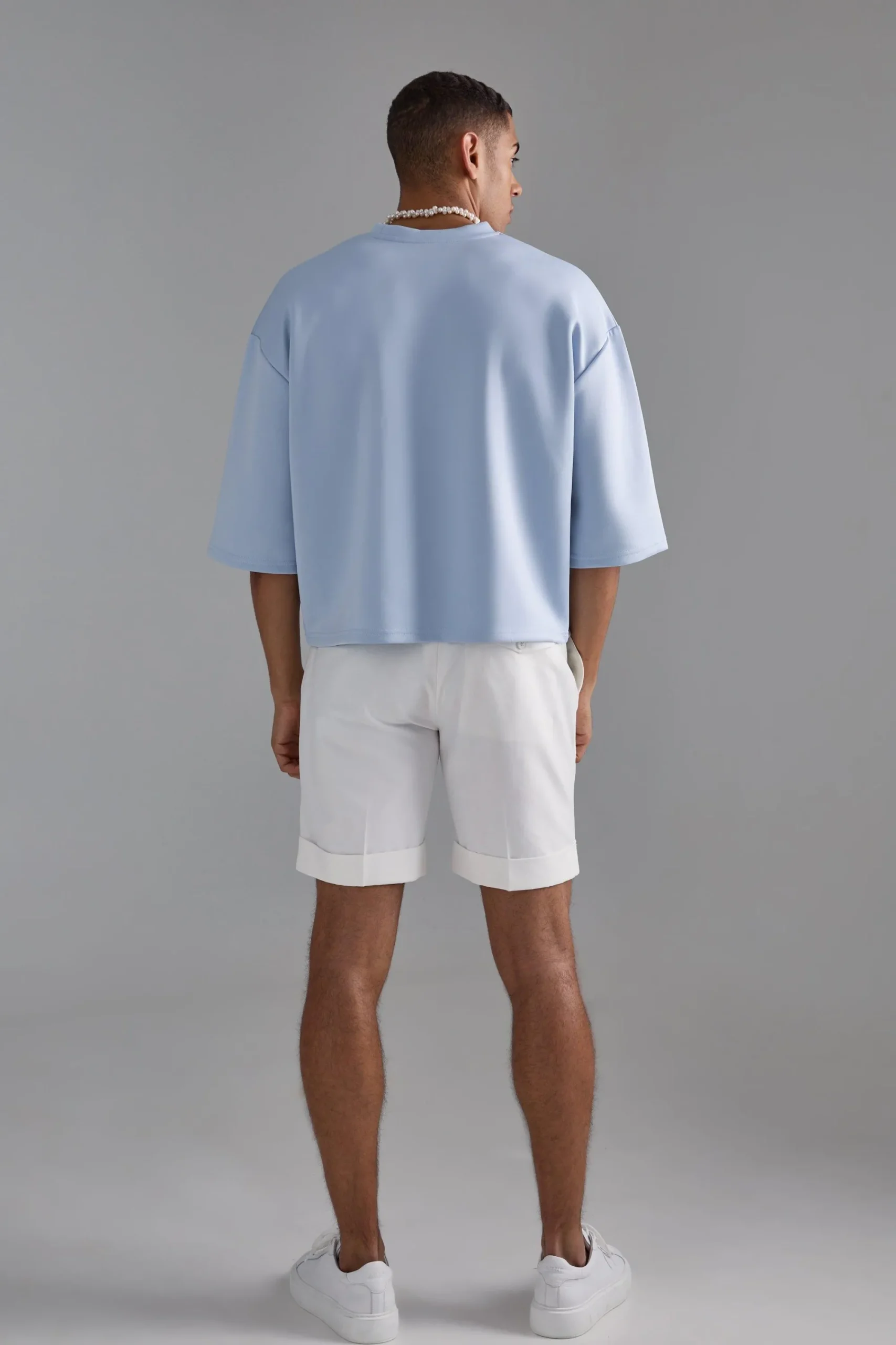 Oversized Extra Boxy Half Sleeve Scuba T-shirt | UK^boohooMAN Discount