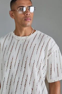 Oversized Extreme Distressed Textured T-shirt | UK^boohooMAN Outlet