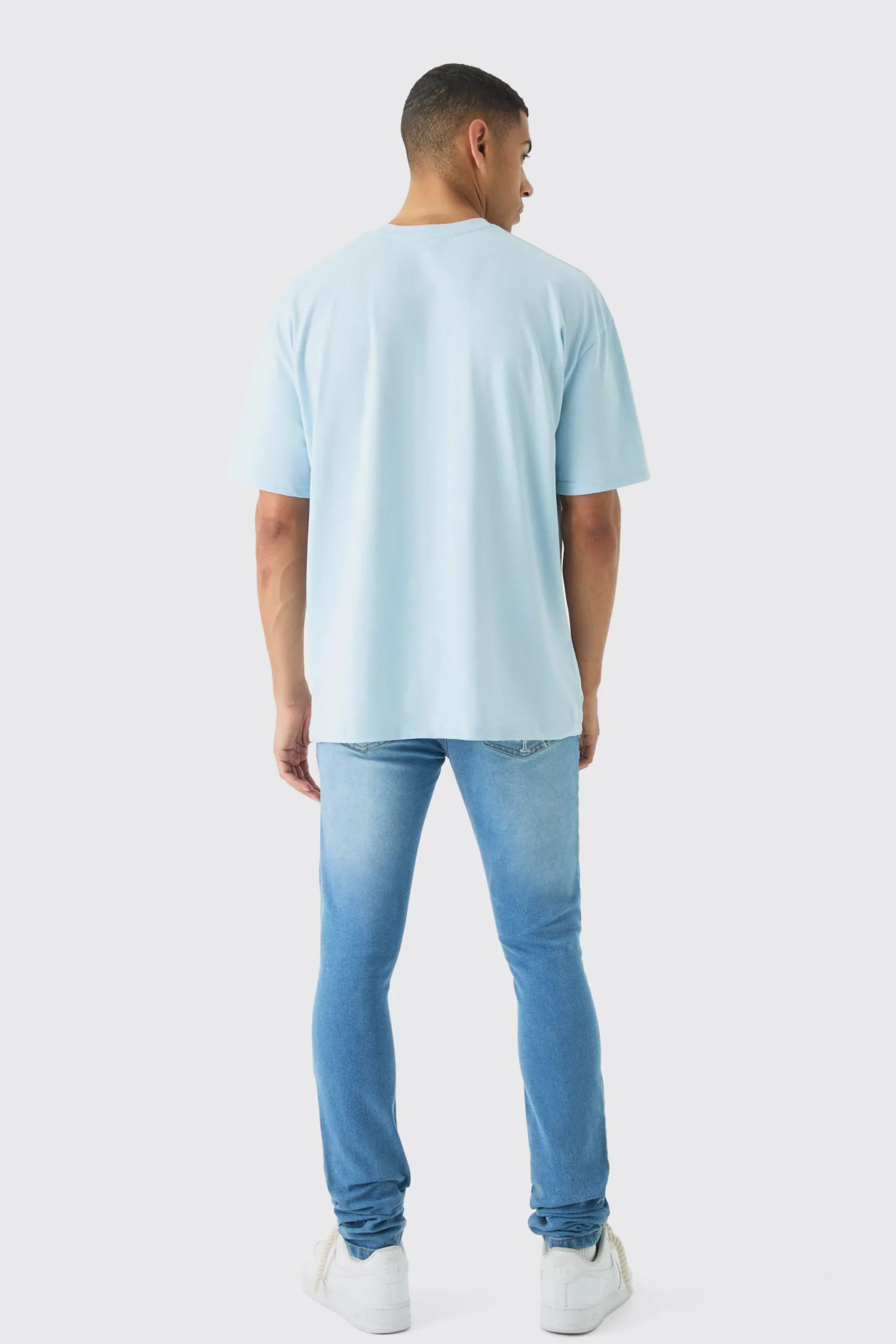 Oversized Faded Large Graphic T-shirt | UK^boohooMAN Sale