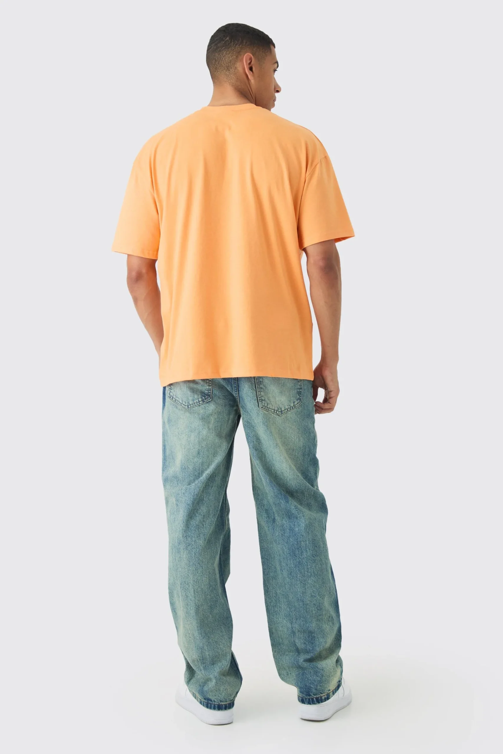 Oversized Faded Large Graphic T-shirt | UK^boohooMAN