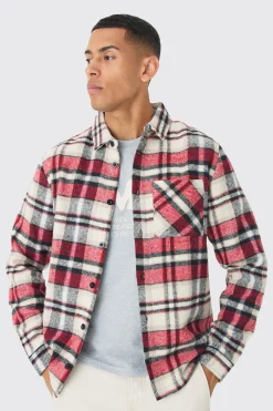 boohooMAN Oversized Fit Checked Shirt | UK| Shirts