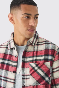 boohooMAN Oversized Fit Checked Shirt | UK| Shirts