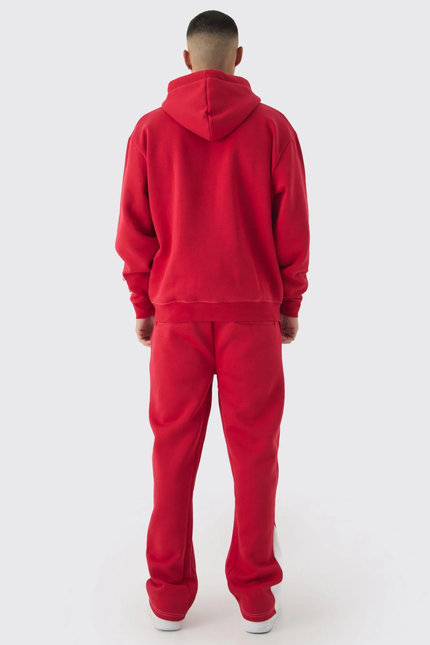 boohooMAN Oversized Fit Dept Homme Rope Drawcord Hooded Gusset Tracksuit | UK| Tracksuits