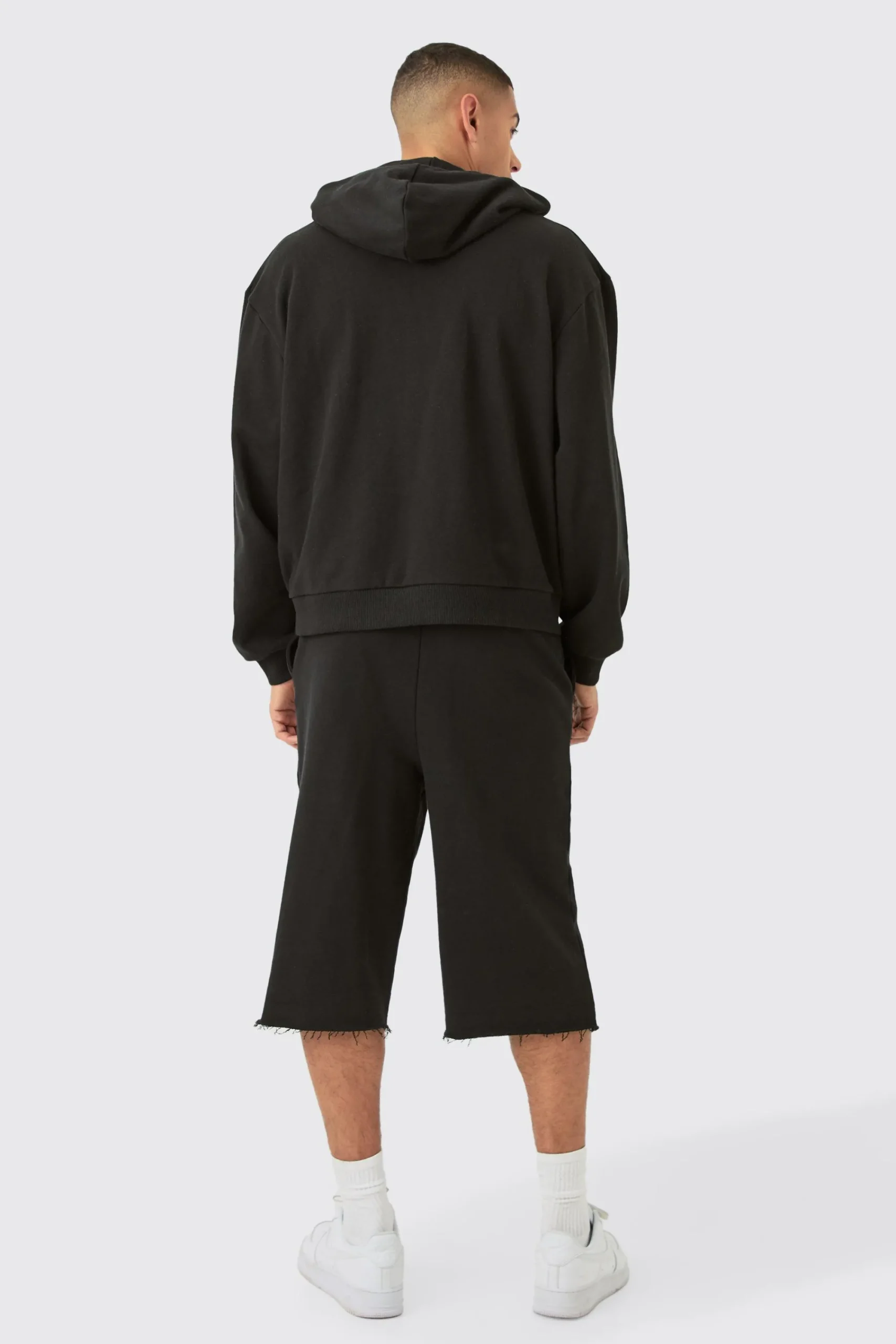 boohooMAN Oversized Fit Heavyweight Jersey Jort | UK| Shorts