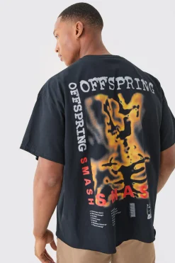 Oversized Fit The Offspring Band Boxy License T-shirt | UK^boohooMAN New