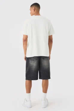 Oversized Floral Drawing Print Wash T-shirt | UK^boohooMAN Discount