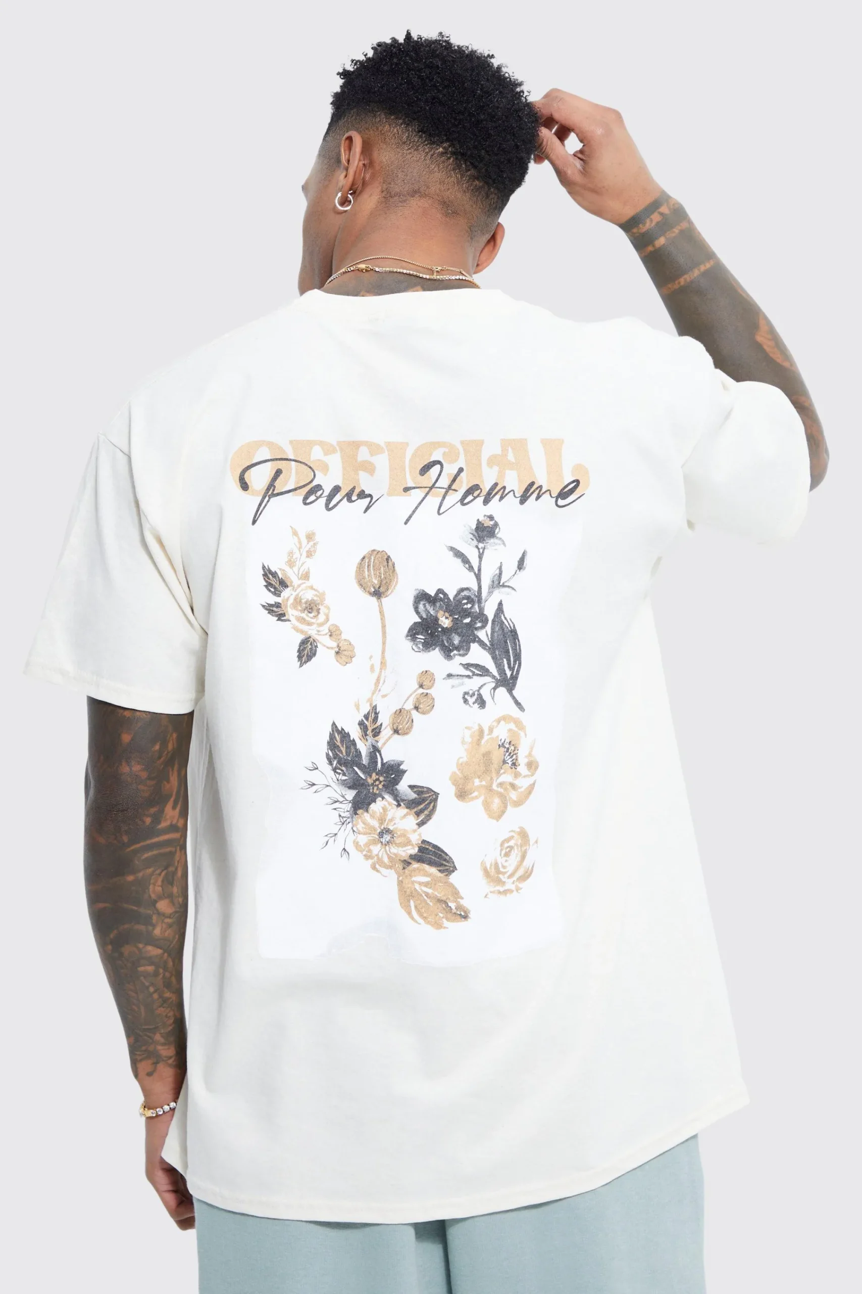 Oversized Floral Graphic T-shirt | UK^boohooMAN