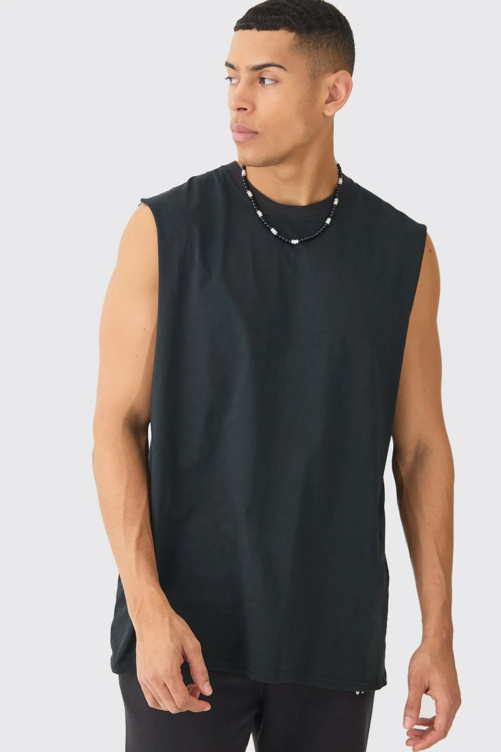 Oversized Floral Graphic Tank | UK^boohooMAN Sale