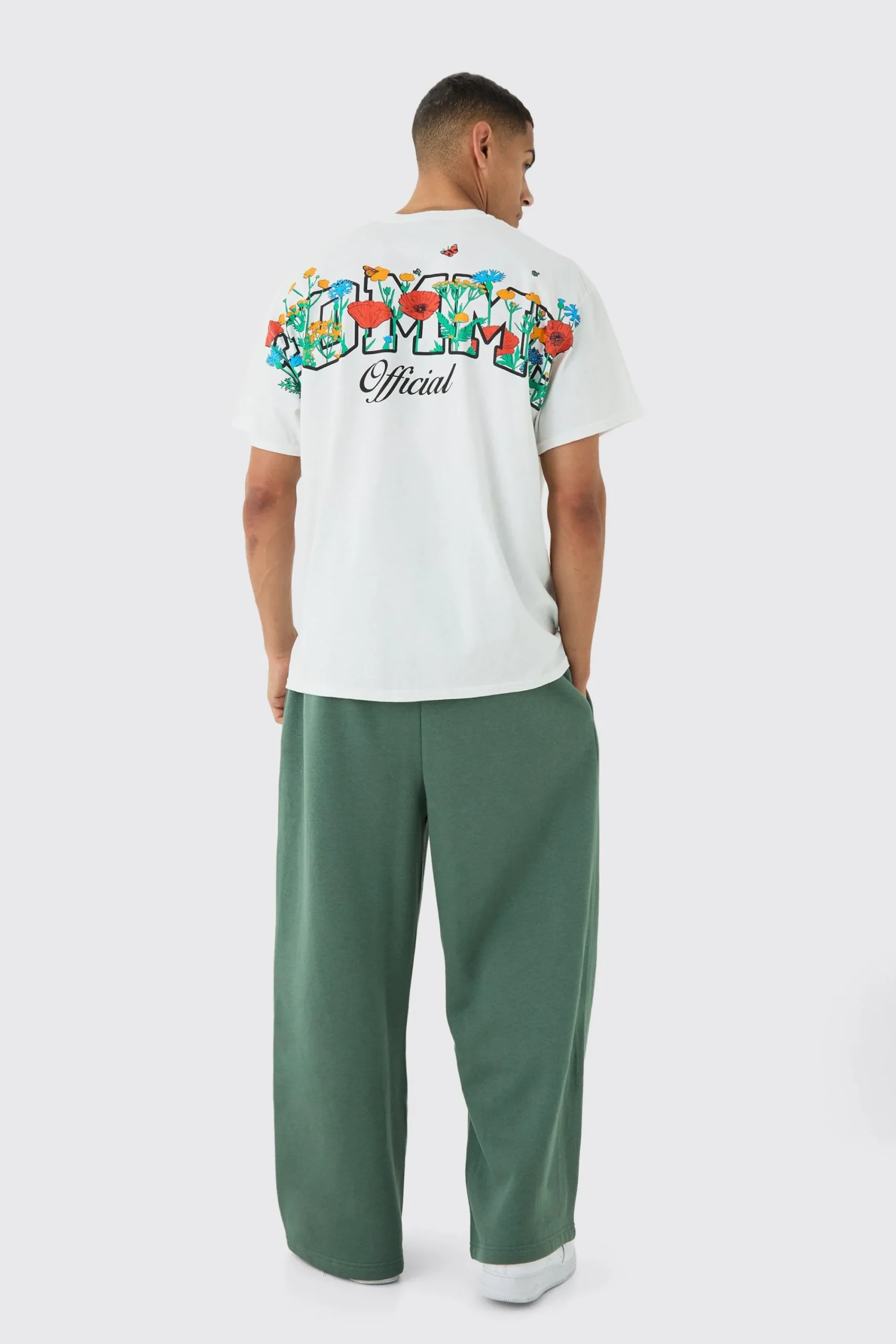 Oversized Floral Homme Over The Seam T-shirt | UK^boohooMAN New