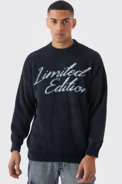 boohooMAN Oversized Fluffy Limited Edition Knitted Jumper | UK| Knitwear