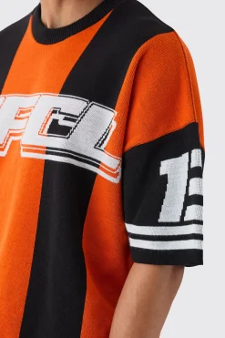 Oversized Football Knitted T-shirt | UK^boohooMAN