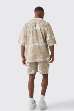 Oversized Football Worldwide Forest Printed T-shirt | UK^boohooMAN