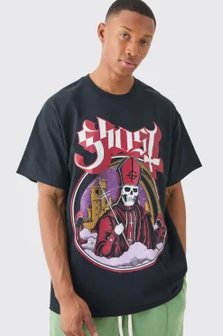 Oversized Ghost Band License T-shirt | UK^boohooMAN