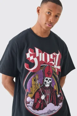 Oversized Ghost Band License T-shirt | UK^boohooMAN