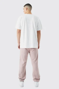 boohooMAN Oversized Gothic Crotch Print Jogger Set | UK| Sets & Co-Ords