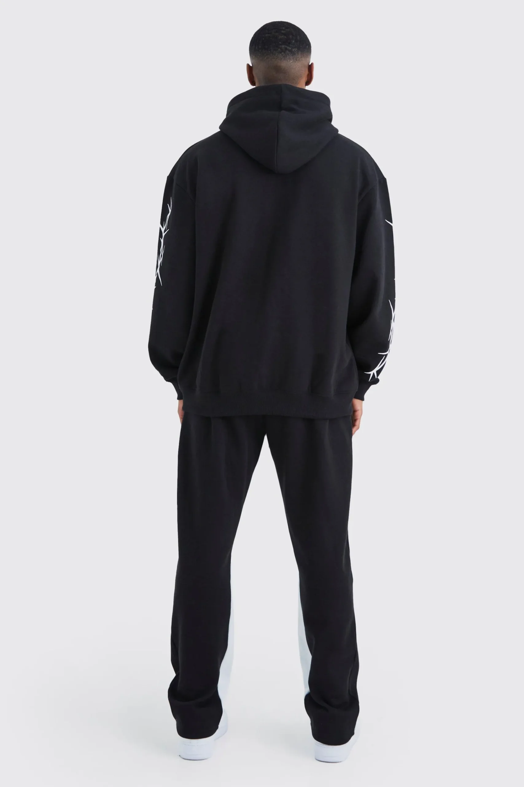 boohooMAN Oversized Graffiti Gusset Hooded Tracksuit | UK| Tracksuits