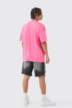 Oversized Graffiti Pour Homme Mask Graphic Wash T-shirt | UK^boohooMAN Discount