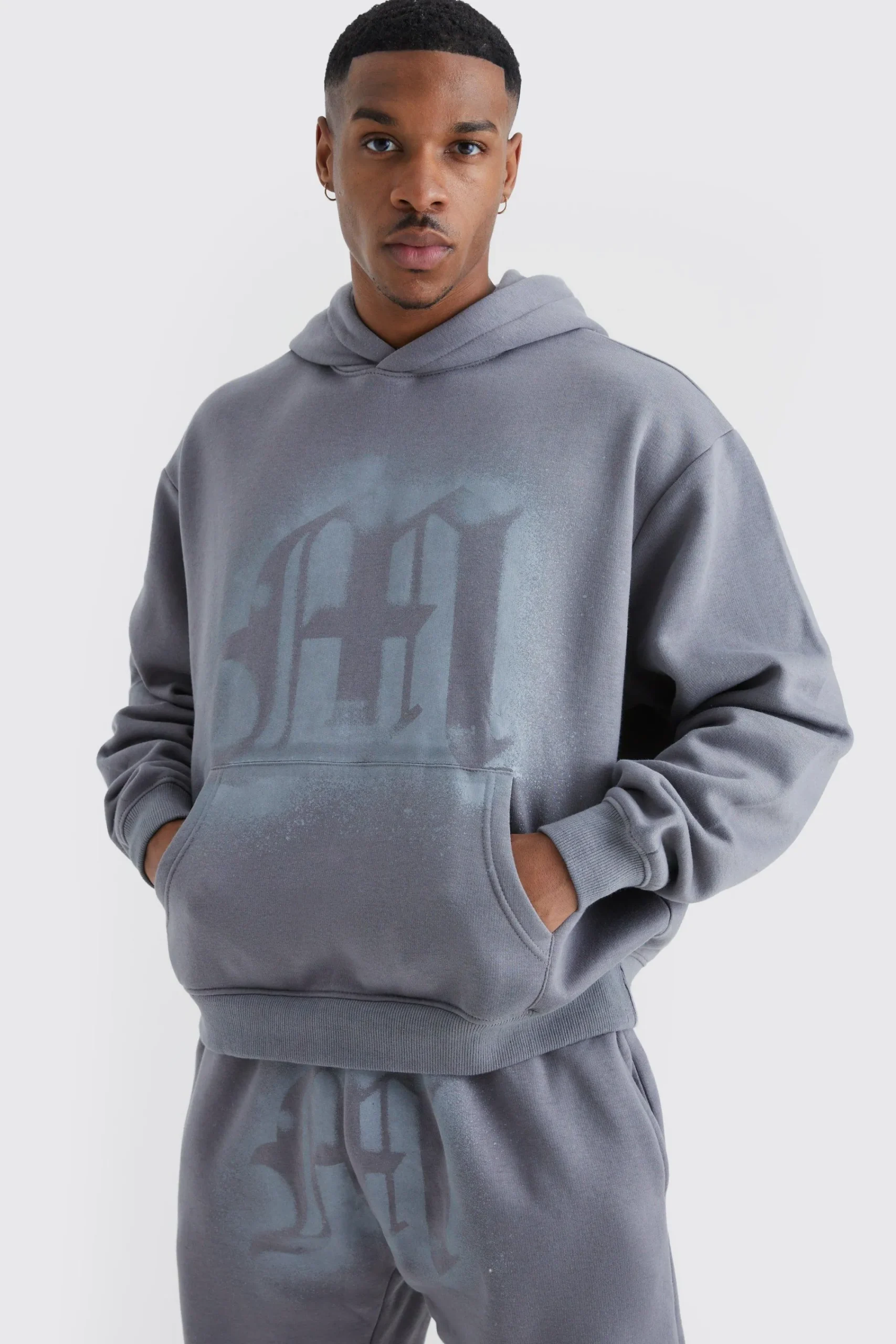 boohooMAN Oversized Graffiti Spray Graphic Tracksuit | UK| Tracksuits