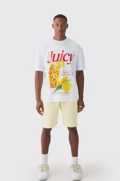 boohooMAN Oversized Graphic Printed T-shirt And Short Set | UK| Sets & Co-Ords|Tracksuits