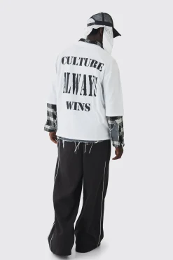 Oversized Half Sleeve Heavyweight Printed Nibbling T-shirt | UK^boohooMAN Clearance