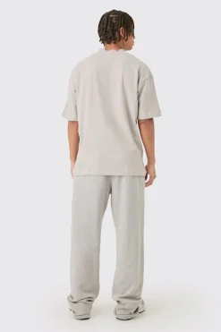 Oversized Heavy Extended Jacquard Neck T-shirt | UK^boohooMAN Sale